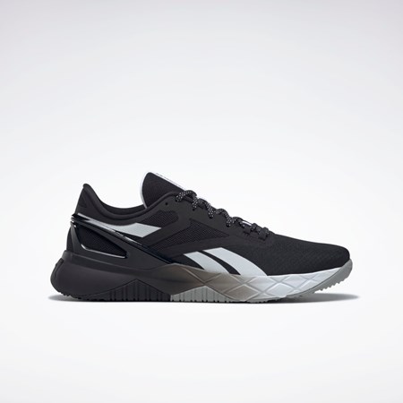 Reebok Nanoflex TR Treningowe Shoes Czarne Białe Szare | KRUS-76593