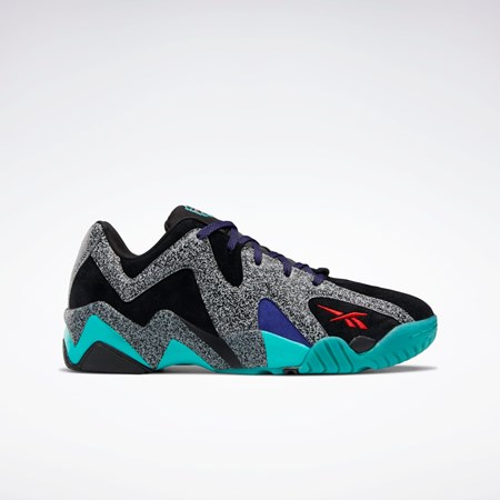 Reebok Nice Kicks Kamikaze II Low Basketball Shoes Czarne Czerwone Szare | UBHT-24019