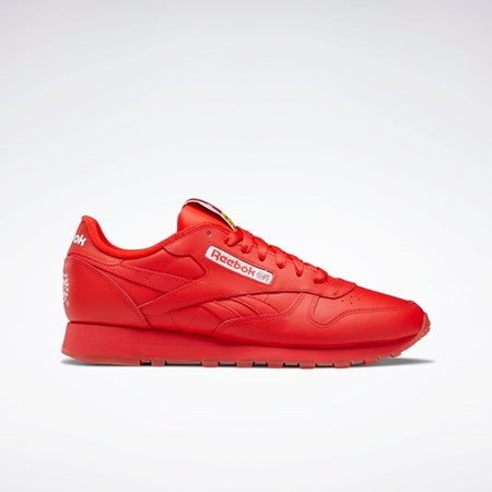 Reebok Popsicle Classic Leather Shoes Czerwone Czerwone Czerwone | JEXA-67951