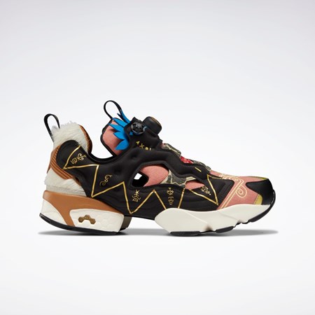 Reebok Power Rangers Instapump Fury 94 Shoes Czarne Złote | ZKVQ-74265