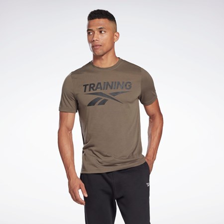 Reebok Reebok Grafiką Series T-Shirt Zielone | PGEN-29048