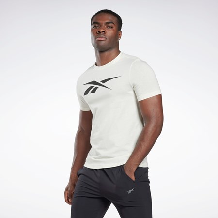 Reebok Reebok Grafiką Series Vector T-Shirt Białe | GQRL-87501