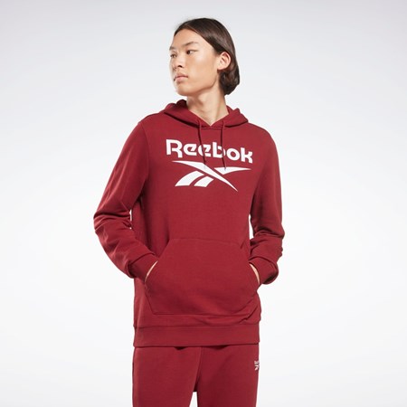 Reebok Reebok Identity Big Logo Hoodie Bordowe | KOTZ-28567