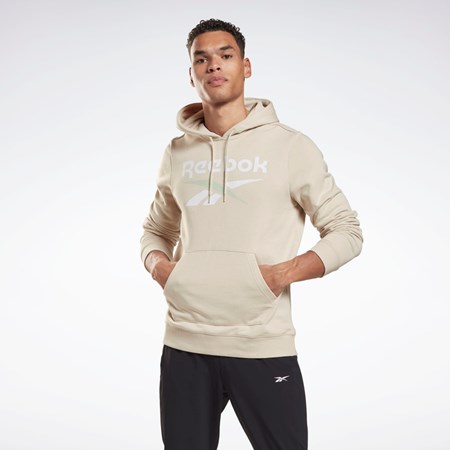 Reebok Reebok Identity Big Logo Hoodie Stucco | UVDM-41837