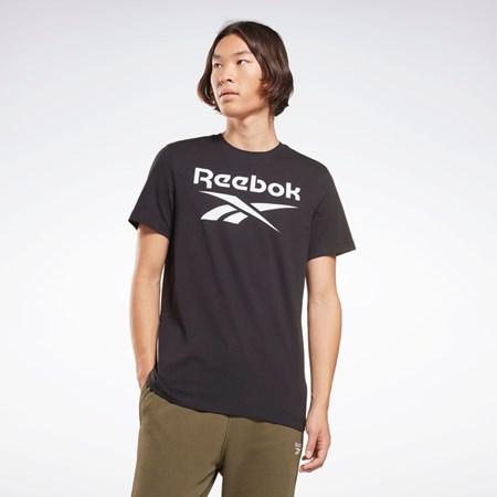 Reebok Reebok Identity Big Logo T-Shirt Czarne | HWBX-82104