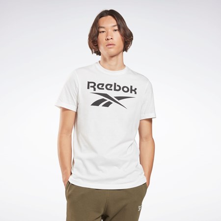 Reebok Reebok Identity Big Logo T-Shirt Białe | KETI-14635