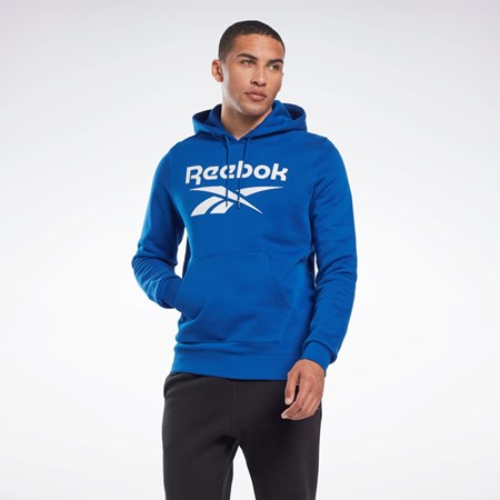 Reebok Reebok Identity Fleece Hoodie Niebieskie | EYTS-94861