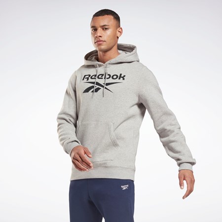 Reebok Reebok Identity Fleece Hoodie Szare Czarne | NCBU-82394