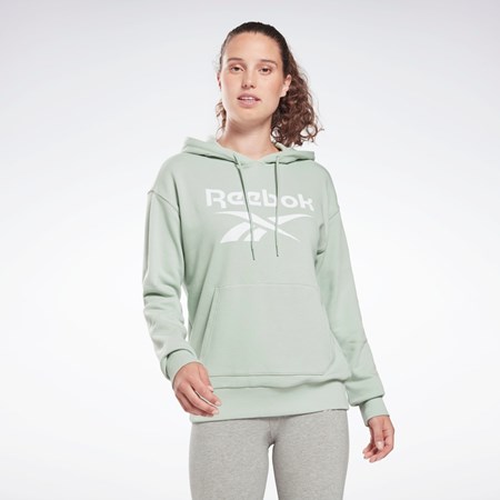 Reebok Reebok Identity Logo French Terry Hoodie Głęboka | JSPT-80142