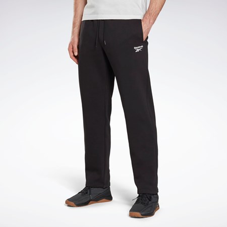 Reebok Reebok Identity Open Hem Pants Czarne | QZHR-60835