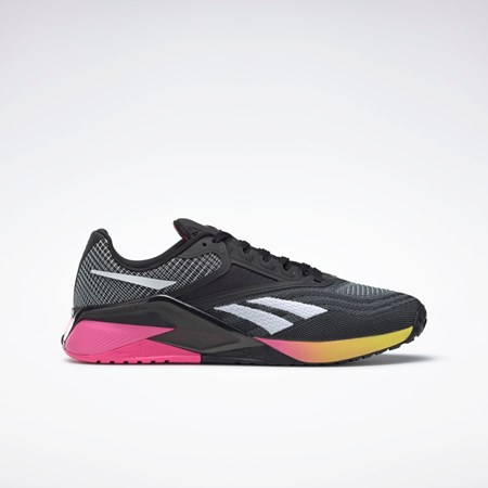 Reebok Reebok Nano X2 Treningowe Shoes Czarne Różowe Żółte | VHTN-54967