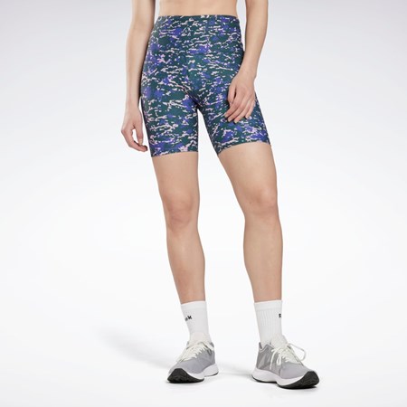 Reebok Speckle Modern Safari Legging Shorts Zielone | TUYD-89576