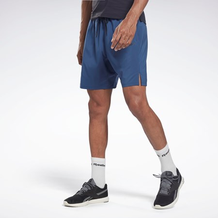 Reebok Speed Shorts 2.0 Niebieskie | VDAF-90248