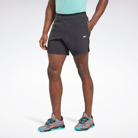 Reebok Strength Shorts 2.0 Czarne | TACY-16809