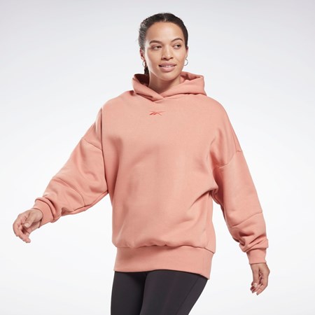 Reebok Studio Recycled Oversize Hoodie Koralowe | QTKP-79450