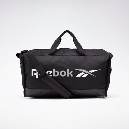 Reebok Treningowe Essentials Duffel Bag Medium Czarne Białe | CULR-96703