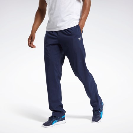 Reebok Treningowe Essentials Woven Unlined Pants Granatowe | ESVM-58731