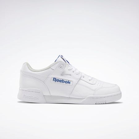 Reebok Workout Plus Shoes Białe Królewski Niebieski | QWIM-37821