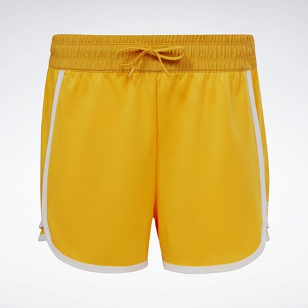 Reebok Workout Ready High-Rise Shorts Bright Ochre | JOKZ-75612