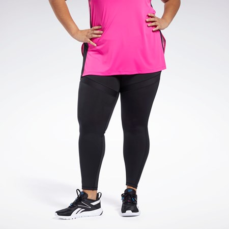 Reebok Workout Ready Mesh Leggings Czarne | FTGY-97106