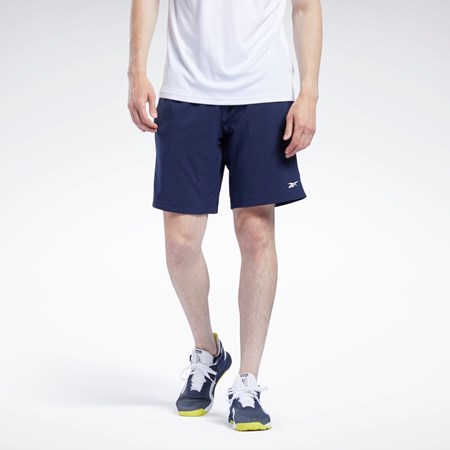 Reebok Workout Ready Shorts Granatowe | XZVL-39261