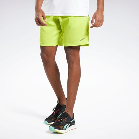 Reebok Workout Ready Shorts Żółte | MDVI-23568