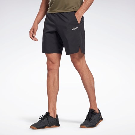 Reebok Workout Ready Strength Shorts Czarne | QTDH-19246