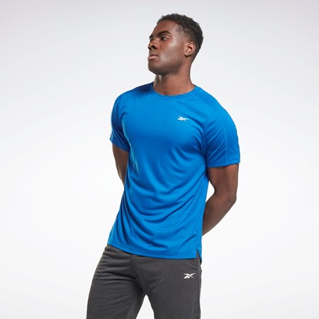 Reebok Workout Ready Tech T-Shirt Niebieskie | MHTU-38106