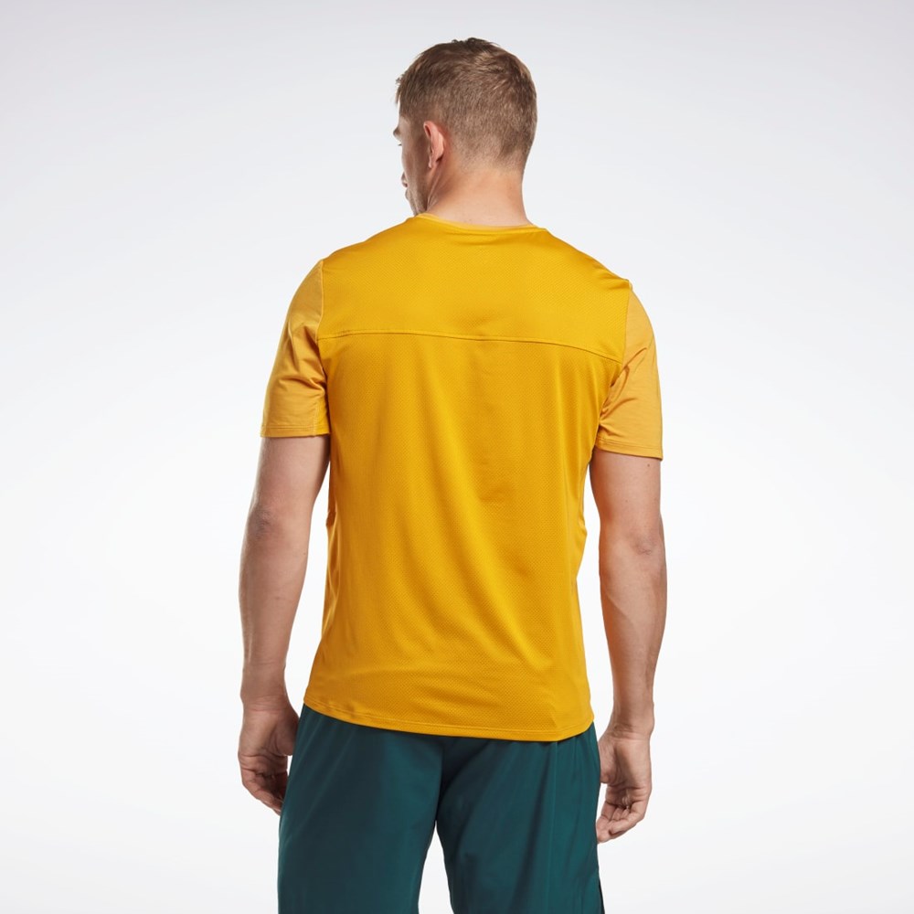 Reebok ACTIVCHILL Athlete T-Shirt Bright Ochre | TDVR-39017