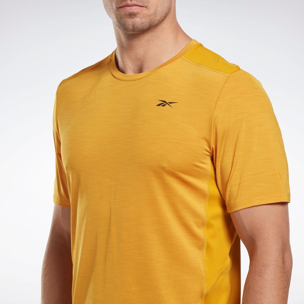 Reebok ACTIVCHILL Athlete T-Shirt Bright Ochre | TDVR-39017