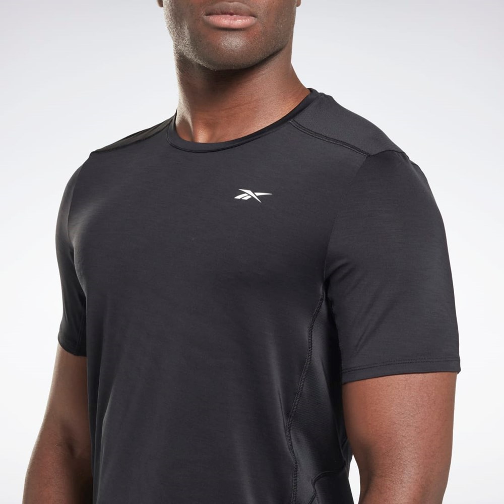 Reebok ACTIVCHILL Athlete T-Shirt Czarne | WUSE-71645