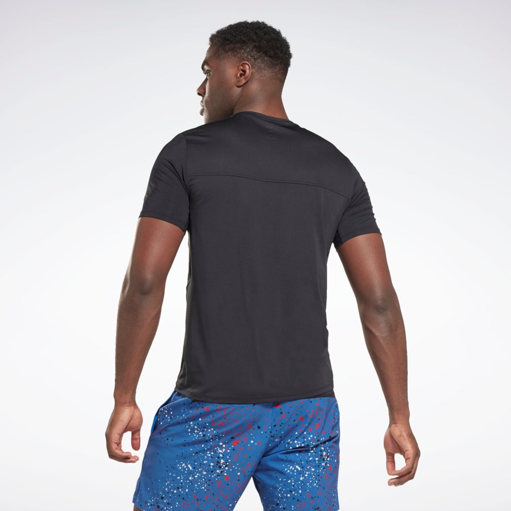 Reebok ACTIVCHILL Grafiką Athlete T-Shirt Czarne | IRXF-17854