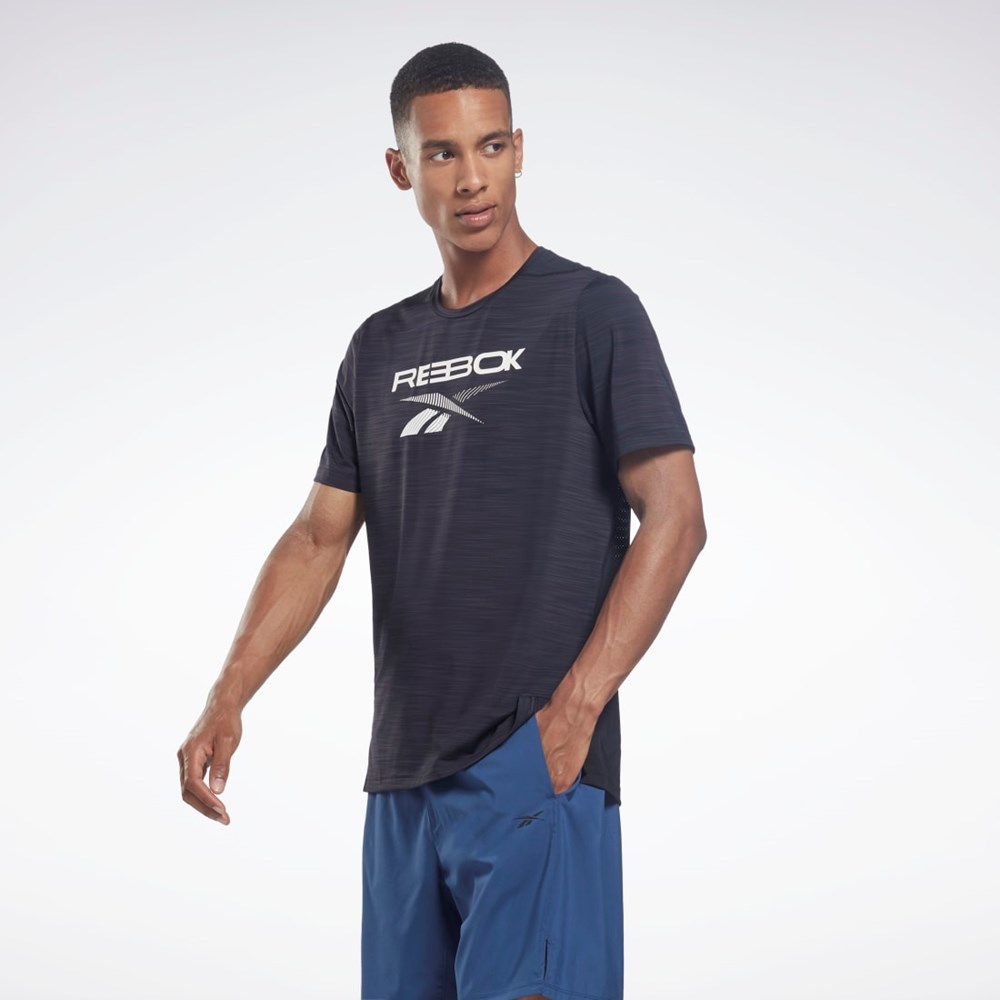 Reebok ACTIVCHILL Grafiką Move T-Shirt Czarne | GOXK-71348