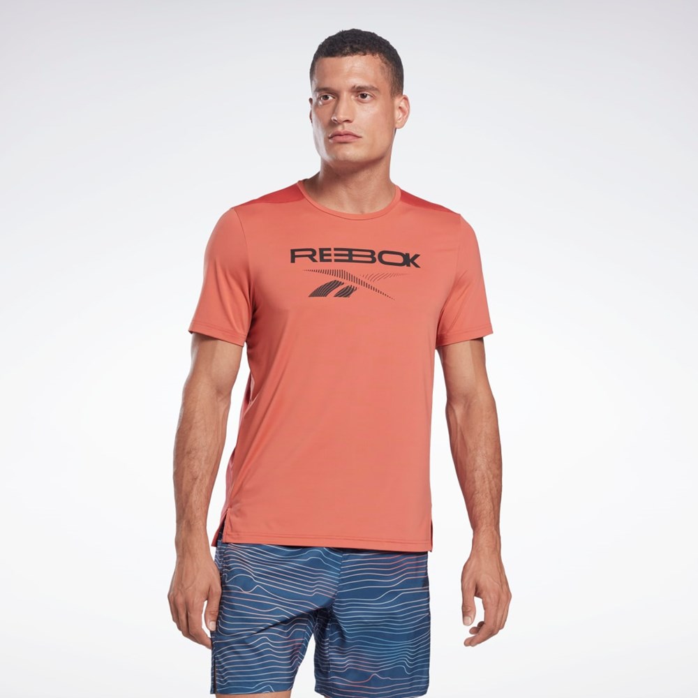 Reebok ACTIVCHILL Grafiką Move T-Shirt Rhodonite | RMUB-28617