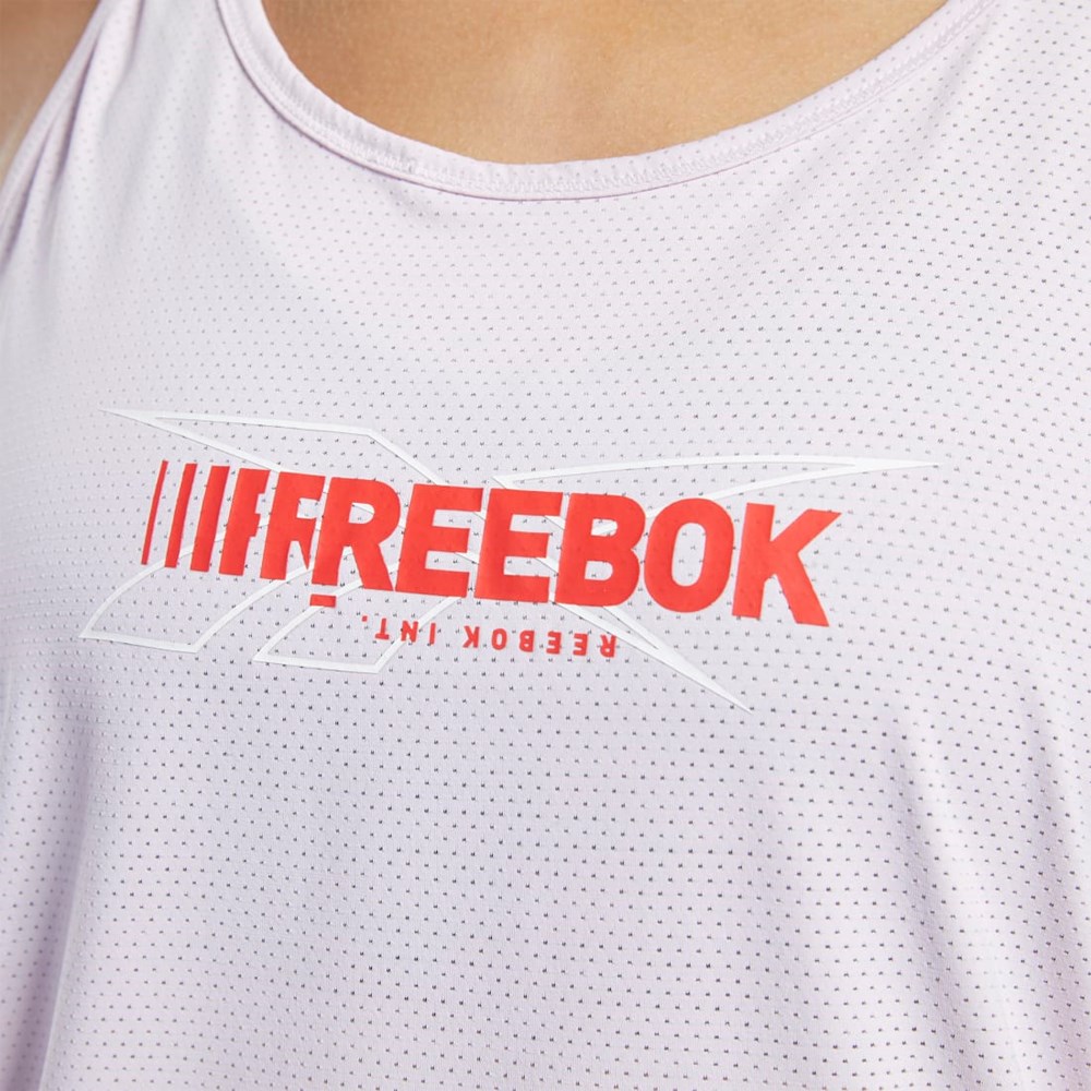 Reebok ACTIVCHILL Grafiką Tank Top Różowe | QYLH-34029