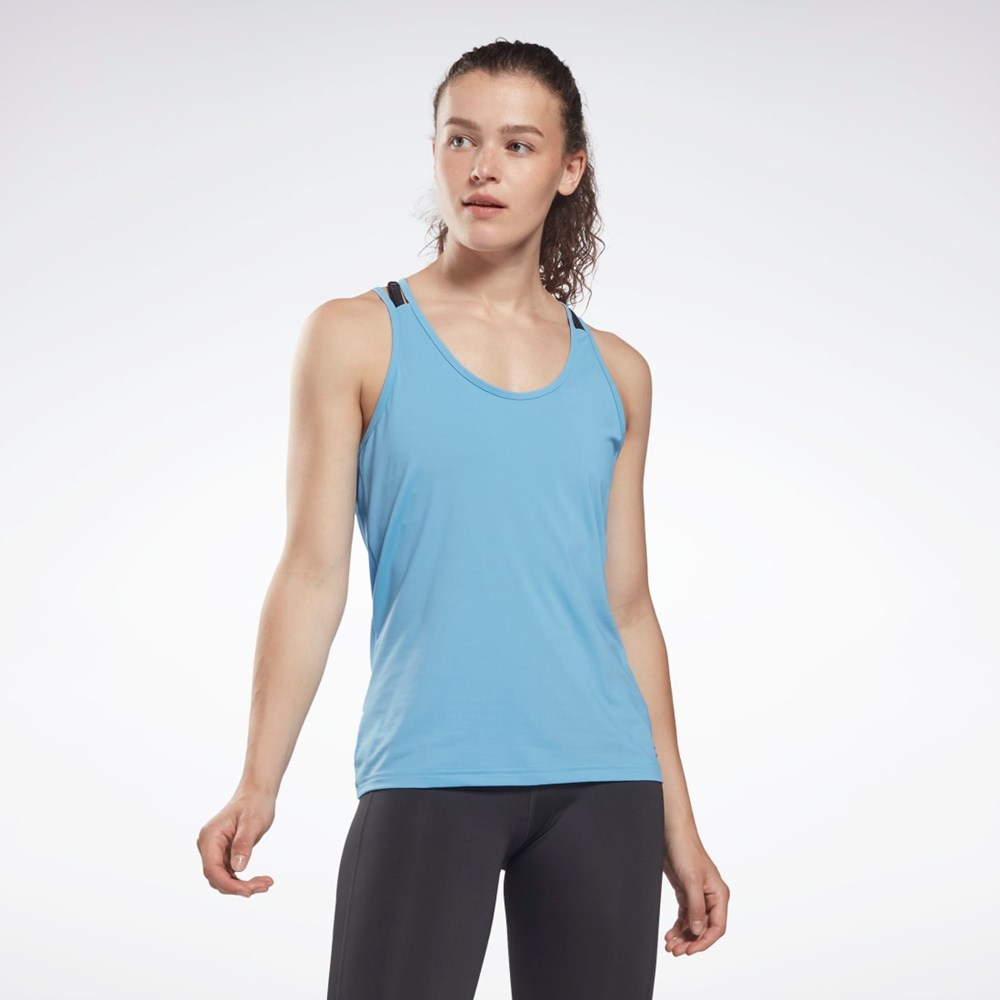 Reebok ACTIVCHILL Sportowe Tank Top Niebieskie | VCPB-96072