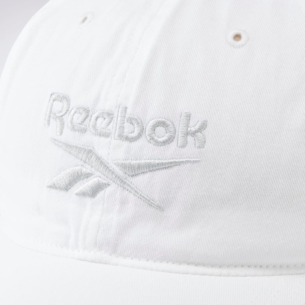 Reebok Active Foundation Badge Hat Białe | EVQG-07893