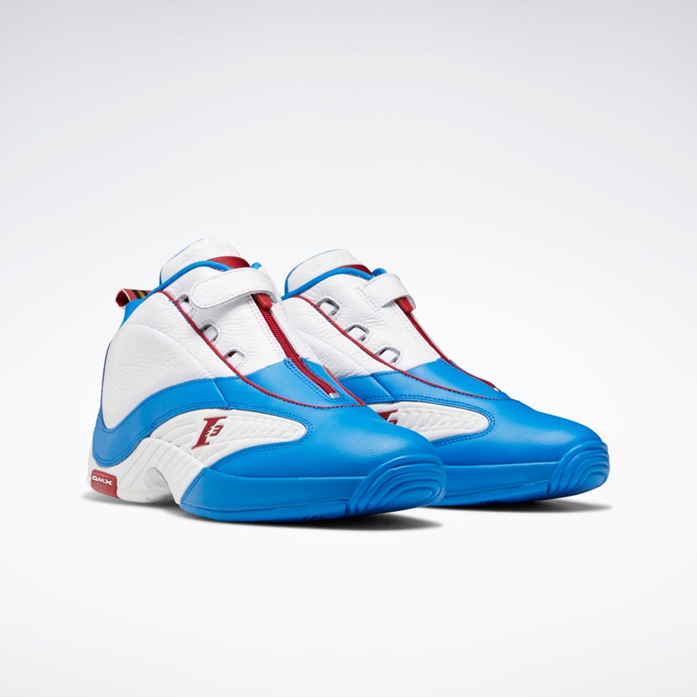 Reebok Answer IV Basketball Shoes Niebieskie Białe Czerwone | TIXO-25369