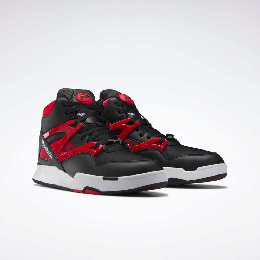 Reebok Anuel Pump Omni Zone II Basketball Shoes Czarne Czerwone Białe | ALUV-49568