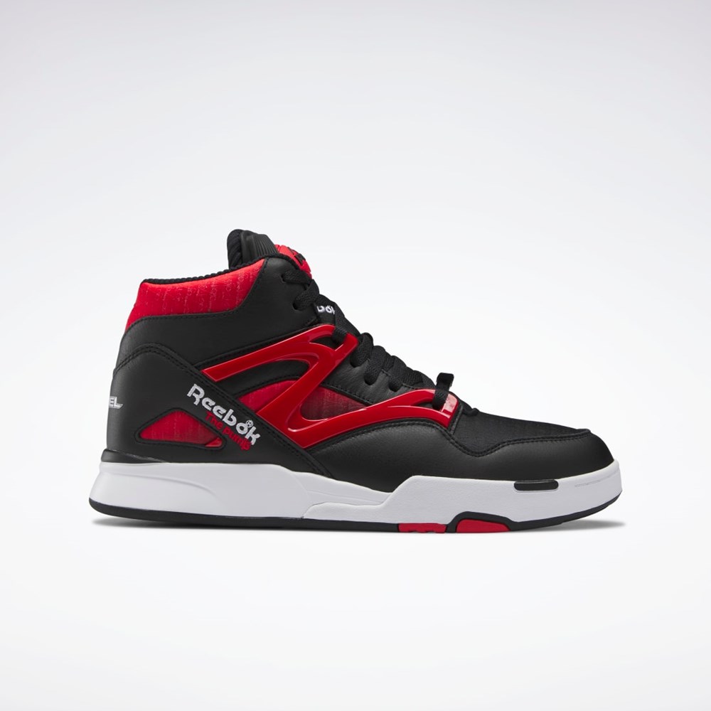 Reebok Anuel Pump Omni Zone II Basketball Shoes Czarne Czerwone Białe | ALUV-49568