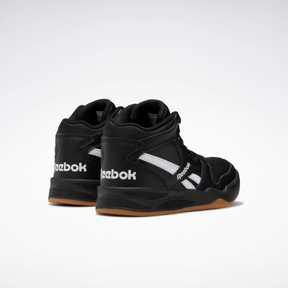 Reebok BB 4500 Court Shoes - Preschool Czarne Czarne Białe | SUQD-52036