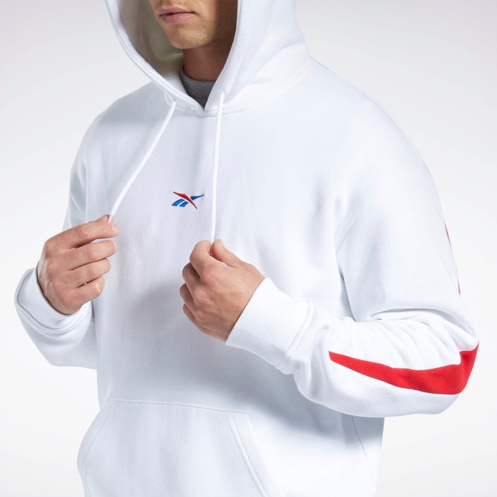 Reebok Basketball Reebok DNA Back Vector Hoodie Białe | LHWV-23980