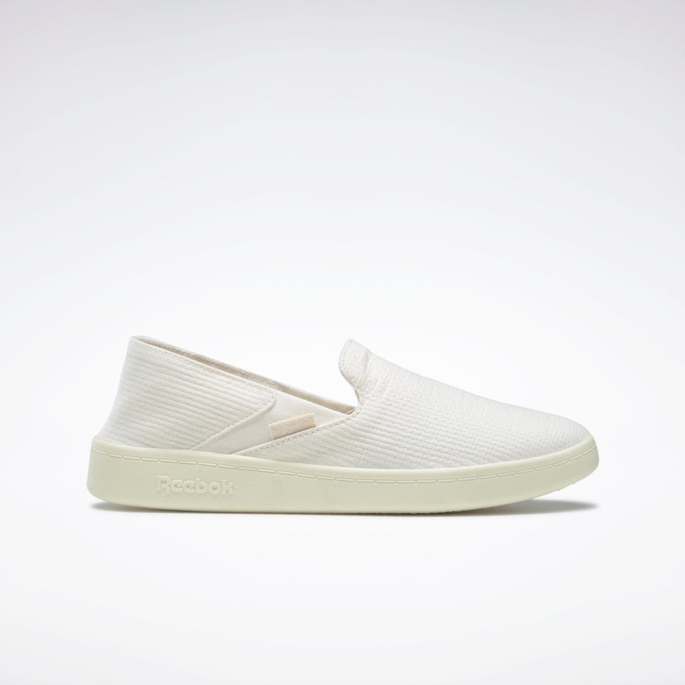 Reebok Bawełniane & Corn Slip-On Shoes Białe | MDKN-52318