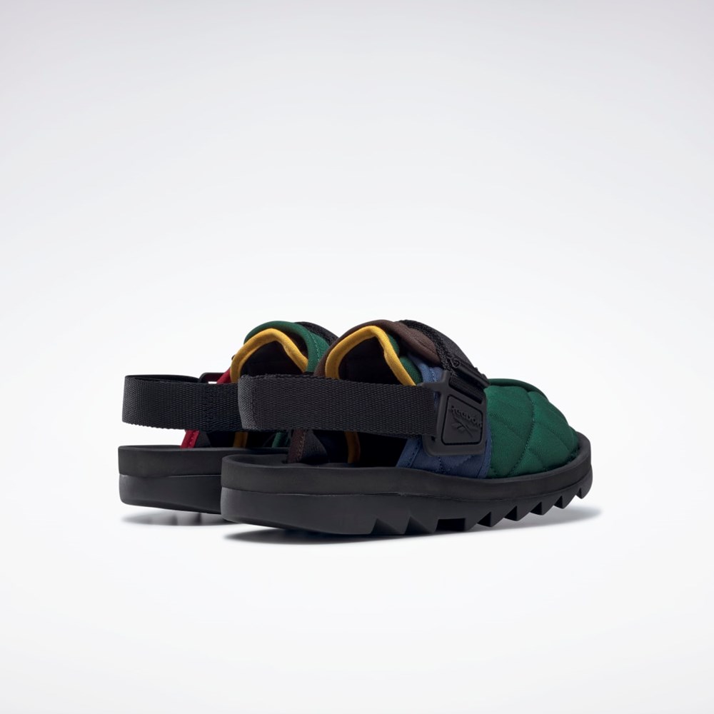 Reebok Beatnik Slides Niebieskie Ciemny Brązowe Czerwone | AWFV-42936