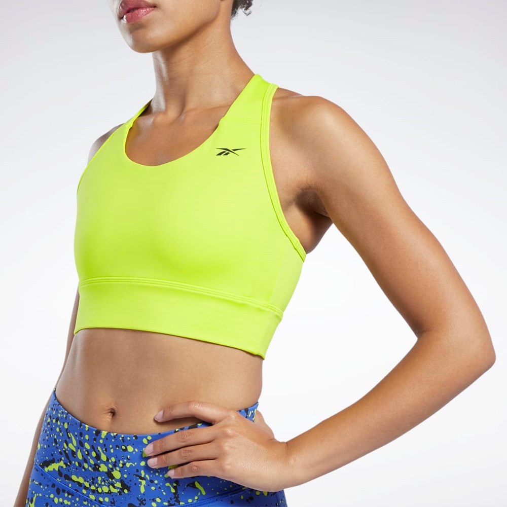 Reebok Biegania Essentials High-Impact Bra Żółte | WMEK-83462