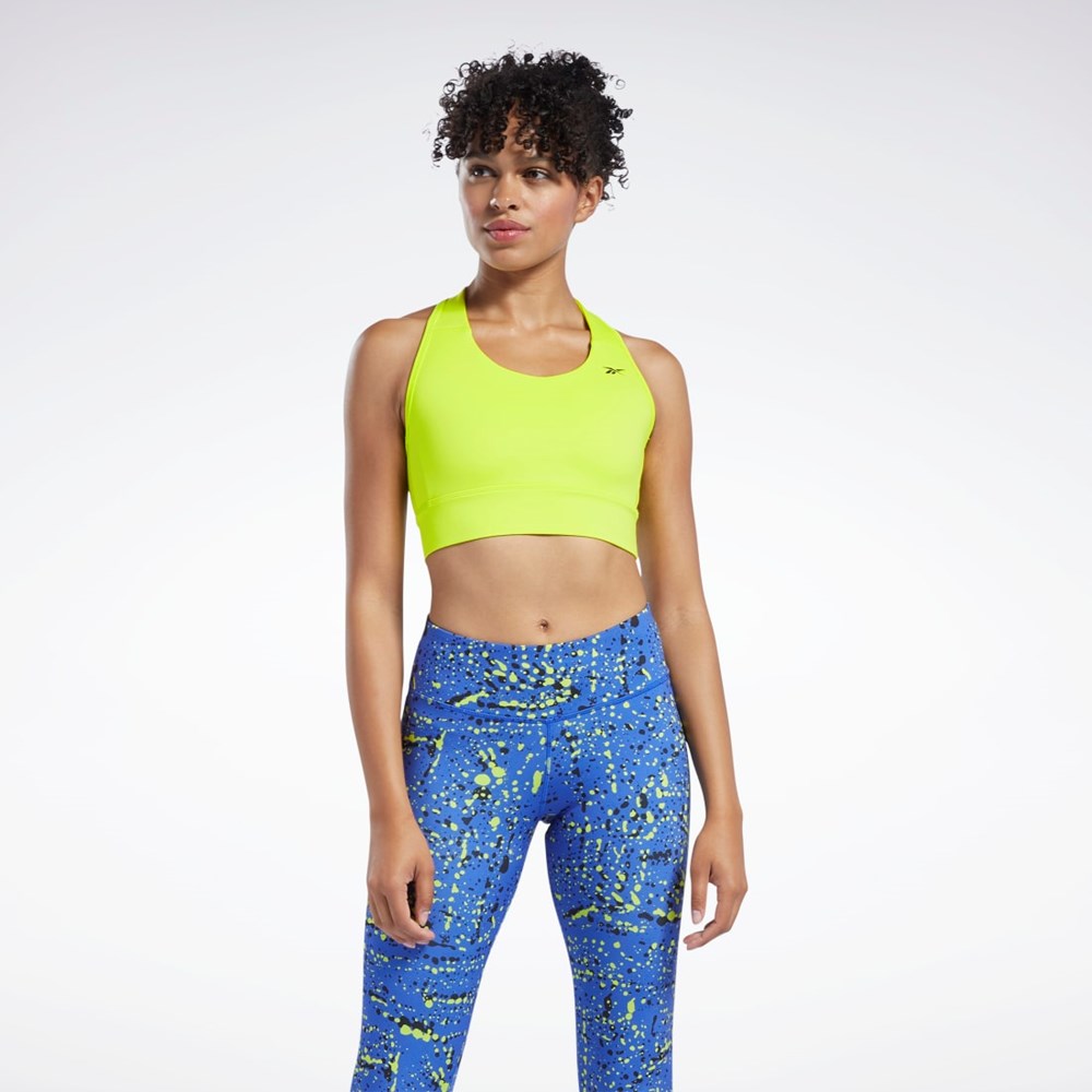 Reebok Biegania Essentials High-Impact Bra Żółte | WMEK-83462