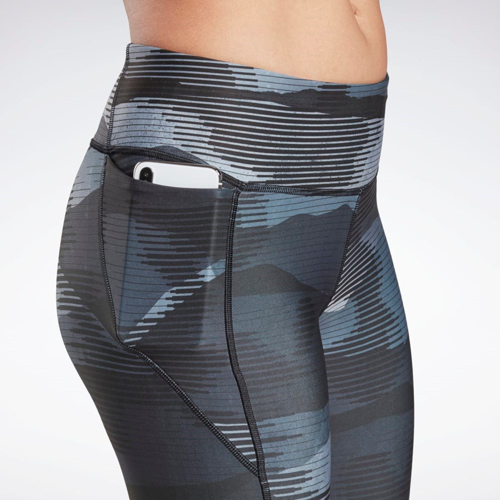 Reebok Biegania Essentials Leggings Czarne | OWXF-86925