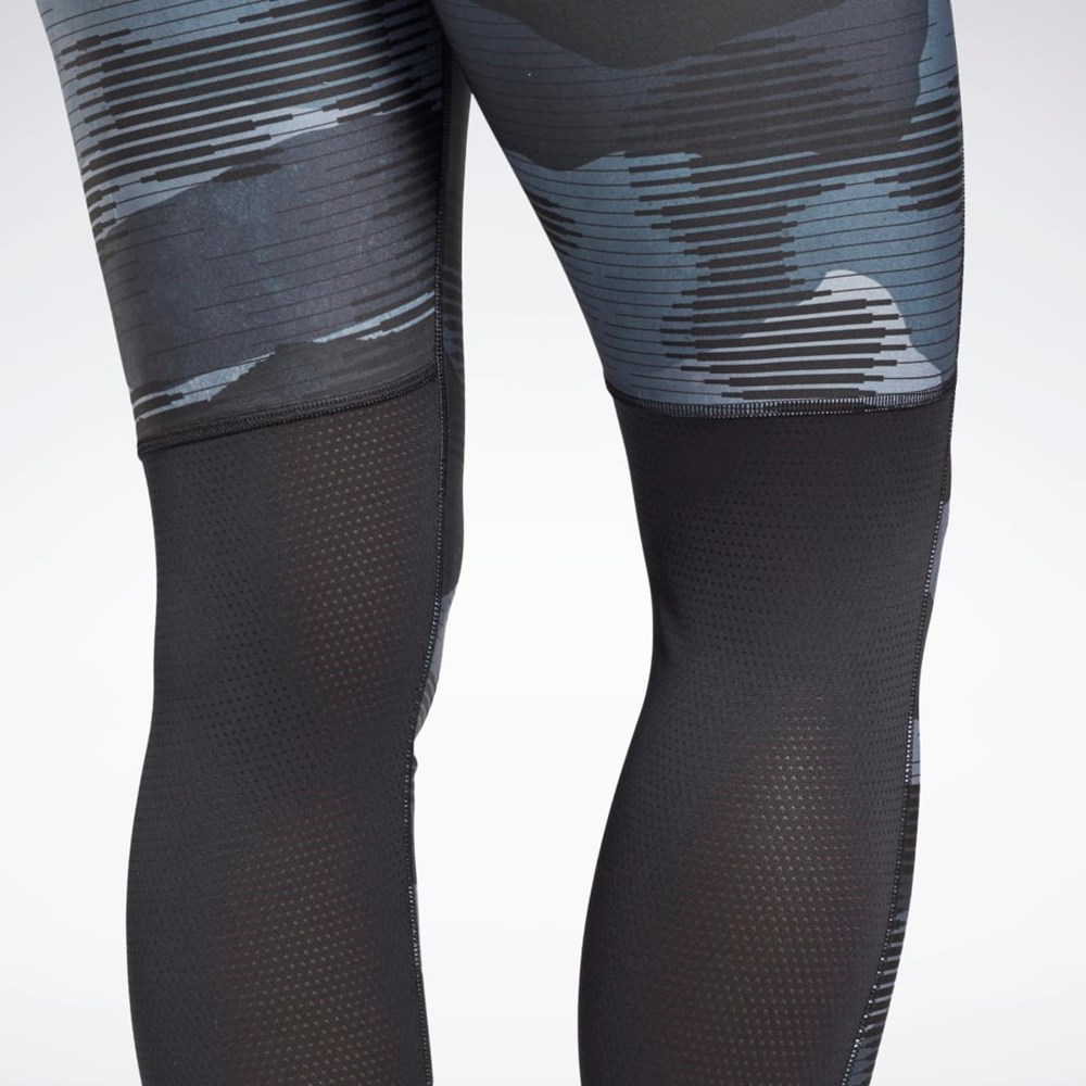 Reebok Biegania Essentials Leggings Czarne | OWXF-86925