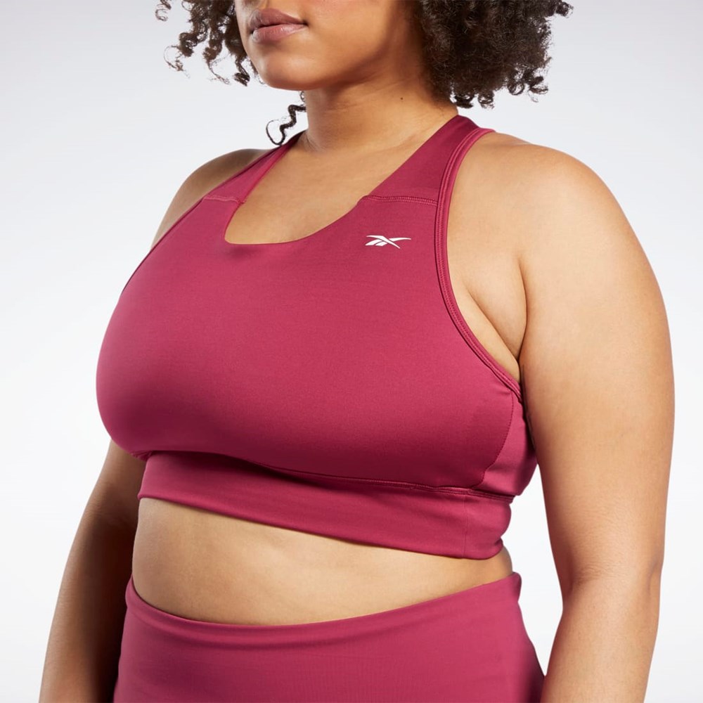 Reebok Biegania Essentials Sports Bra (Plus Size) Punch Berry | HAZG-81906