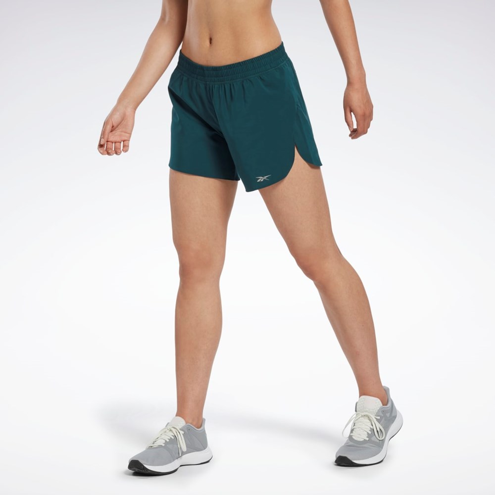 Reebok Biegania Shorts Zielone | NRXM-86954